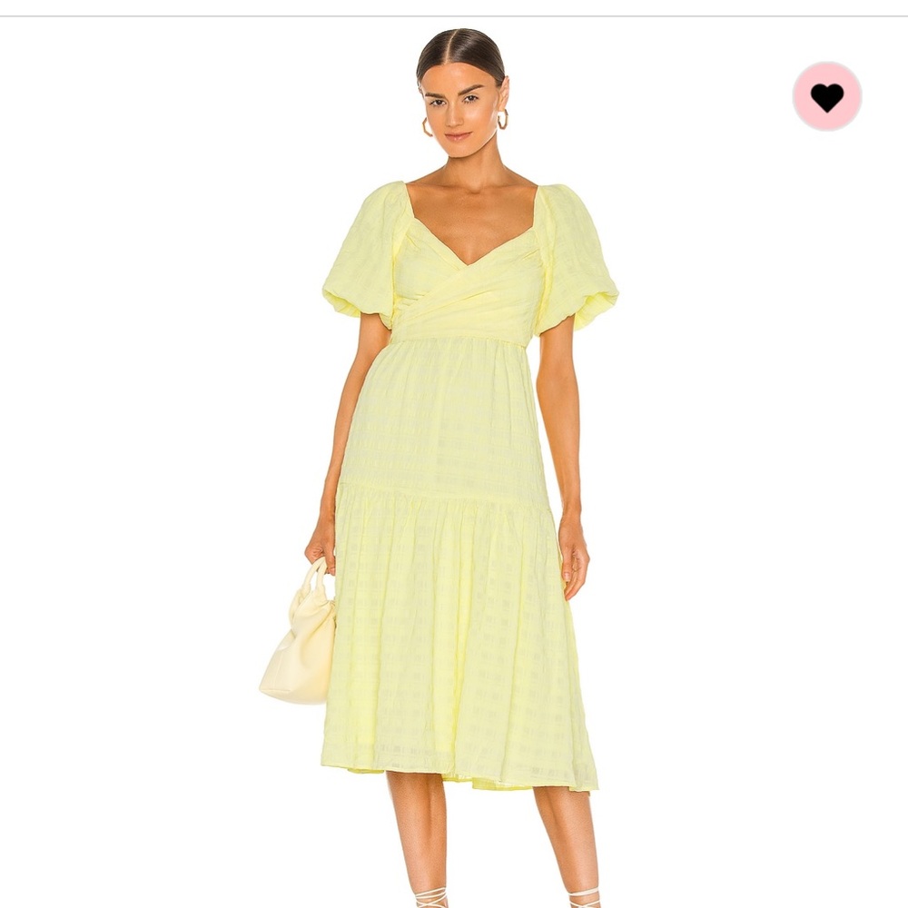COPY - ASTR the Label Yellow Midi Dress, size S (fits like S/M)